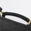 CHANEL Bicolore Business Bag Leather Black Gold CC Auth bs35400-14