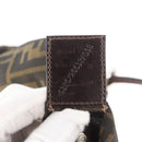 FENDI Zucca Canvas Shoulder Bag Black Brown Auth bs35401-22