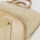 LOUIS VUITTON Monogram Vernis Alma PM Handtasche Broncorail M91445 LV Auth bs35404-15