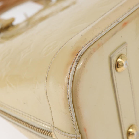 LOUIS VUITTON Monogram Vernis Alma PM Handtasche Broncorail M91445 LV Auth bs35404