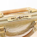 LOUIS VUITTON Monogram Vernis Alma PM Handtasche Broncorail M91445 LV Auth bs35404-17