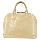 LOUIS VUITTON Monogram Vernis Alma PM Handtasche Broncorail M91445 LV Auth bs35404-13