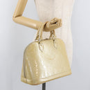 LOUIS VUITTON Monogram Vernis Alma PM Handtasche Broncorail M91445 LV Auth bs35404-22