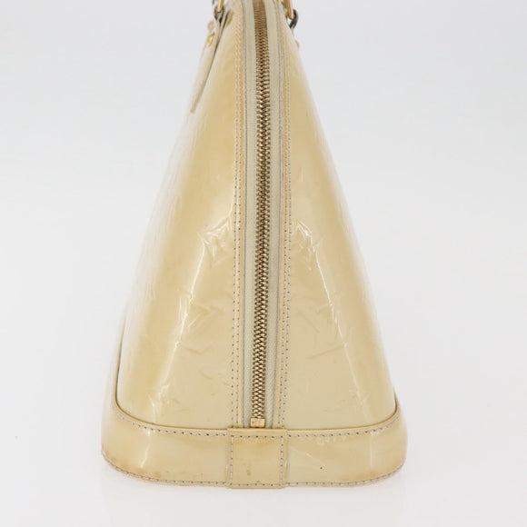 LOUIS VUITTON Monogram Vernis Alma PM Handtasche Broncorail M91445 LV Auth bs35404