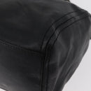 CELINE Hand Bag Leather Black Gold Auth bs35405-16