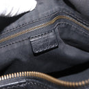 CELINE Hand Bag Leather Black Gold Auth bs35405-18