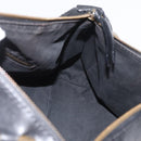 CELINE Hand Bag Leather Black Gold Auth bs35405-19