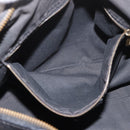 CELINE Hand Bag Leather Black Gold Auth bs35405-22