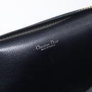 Christian Dior Trotter Canvas Chain Shoulder Bag Navy Gold Auth bs35406-19