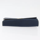 Christian Dior Trotter Canvas Chain Shoulder Bag Navy Gold Auth bs35406-5
