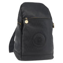 Gianni Versace Shoulder Bag Leather Black Gold Auth bs35407-1