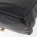 Gianni Versace Shoulder Bag Leather Black Gold Auth bs35407-11