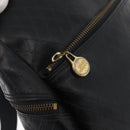 Gianni Versace Shoulder Bag Leather Black Gold Auth bs35407-14