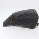 Gianni Versace Shoulder Bag Leather Black Gold Auth bs35407-5