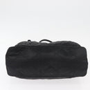 Christian Dior Lady Dior Draagtas Nylon Zwart Zilver Auth bs35408-10