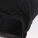 Christian Dior Lady Dior Draagtas Nylon Zwart Zilver Auth bs35408-14