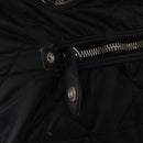 Christian Dior Lady Dior Draagtas Nylon Zwart Zilver Auth bs35408-16