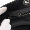 Christian Dior Lady Dior Draagtas Nylon Zwart Zilver Auth bs35408-17