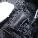 Christian Dior Lady Dior Draagtas Nylon Zwart Zilver Auth bs35408-18