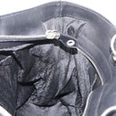 Christian Dior Lady Dior Draagtas Nylon Zwart Zilver Auth bs35408-20