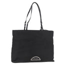 Christian Dior Maris Pearl Tote Bag Nylon Black Silver Auth bs35409-1