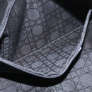 Christian Dior Maris Pearl Tote Bag Nylon Black Silver Auth bs35409-22