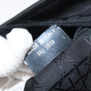 Christian Dior Maris Pearl Tote Bag Nylon Black Silver Auth bs35409-12