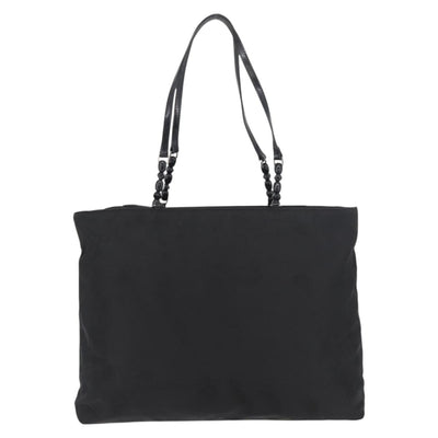 Christian Dior Maris Pearl Tote Bag Nylon Black Silver Auth bs35409 - 0