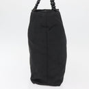 Christian Dior Maris Pearl Tote Bag Nylon Black Silver Auth bs35409-3