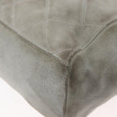 PRADA Ketten-Schultertasche Wildleder Grau Gold Authentisch bs35411-16