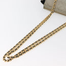 PRADA Ketten-Schultertasche Wildleder Grau Gold Authentisch bs35411-7