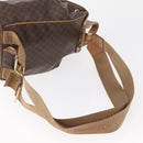 CELINE Macadam Canvas Backpack PVC Leather Brown Gold Auth bs35412-11