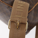 CELINE Macadam Canvas Backpack PVC Leather Brown Gold Auth bs35412-18