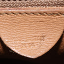 CELINE Macadam Canvas Backpack PVC Leather Brown Gold Auth bs35412-22