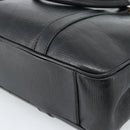 FENDI Hand Bag Leather Black Gold Auth bs35415-16