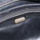 FENDI Hand Bag Leather Black Gold Auth bs35415-18