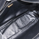 FENDI Hand Bag Leather Black Gold Auth bs35415-10