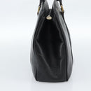 FENDI Hand Bag Leather Black Gold Auth bs35415-3