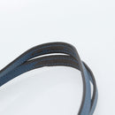 FENDI Tote Bag Leather Blue Silver Auth bs35416-9