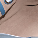 FENDI Tote Bag Leather Blue Silver Auth bs35416-11