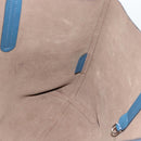 FENDI Tote Bag Leather Blue Silver Auth bs35416-18
