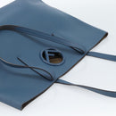FENDI Tote Bag Leather Blue Silver Auth bs35416-6
