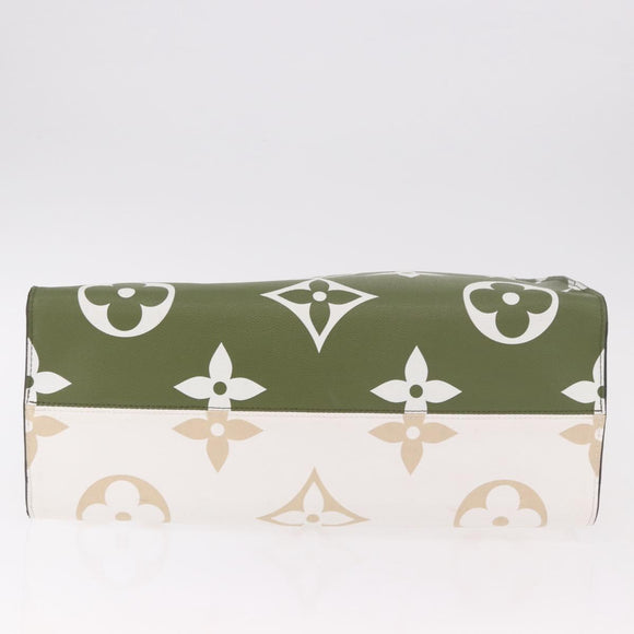 LOUIS VUITTON Monogram Giant On The Go GM Bag Khaki M44571 LV Auth bs35418SAM
