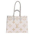 LOUIS VUITTON Monogram Giant On The Go GM Bag Khaki M44571 LV Auth bs35418SAM-13