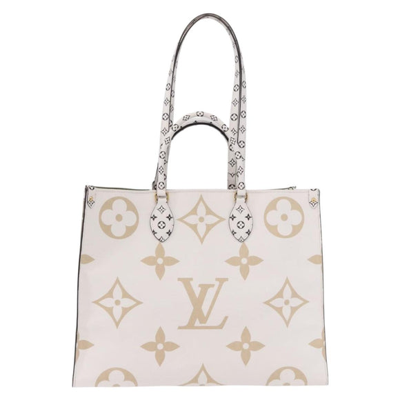 LOUIS VUITTON Monogram Giant On The Go GM Bag Khaki M44571 LV Auth bs35418SAM