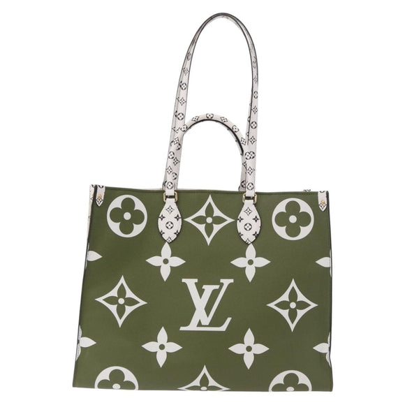 LOUIS VUITTON Monogram Giant On The Go GM Bag Khaki M44571 LV Auth bs35418SAM