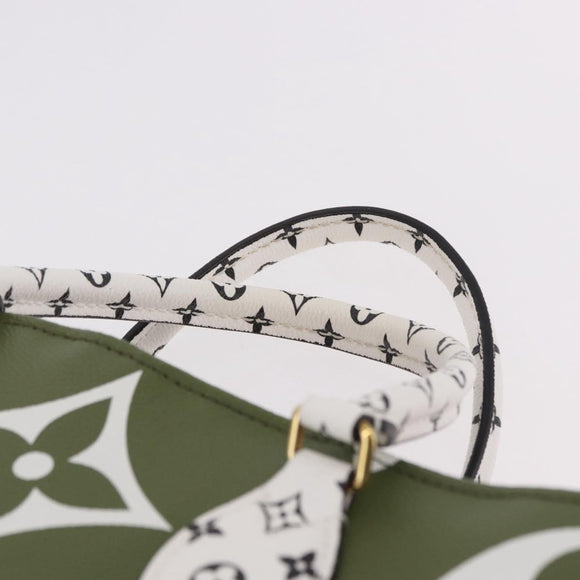 LOUIS VUITTON Monogram Giant On The Go GM Bag Khaki M44571 LV Auth bs35418SAM
