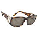 CHANEL Tortoise Pattern Sunglasses Plastic Brown Gold CC Auth bs35421-1