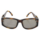 CHANEL Tortoise Pattern Sunglasses Plastic Brown Gold CC Auth bs35421-2