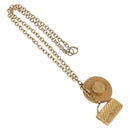 CHANEL Necklace Metal Gold Tone CC Auth bs35422A-2